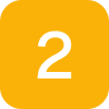 Yellow square displaying the number two