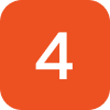 Orange square with white number 4.