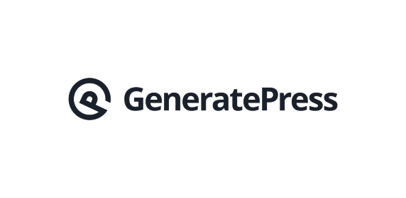 GeneratePress logo on white background.