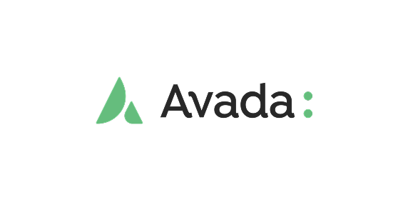 Avada logo with green icon and text