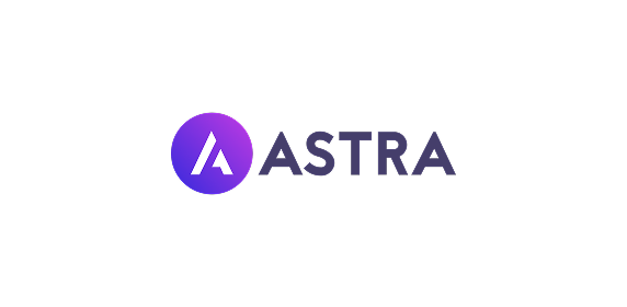 Astra logo with gradient purple design